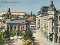 Trg Petra Preradovića oko 1920. godine, razglednica.jpg